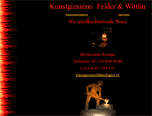 Tablet Screenshot of kunstgiesserei-felder.ruedertal.ch